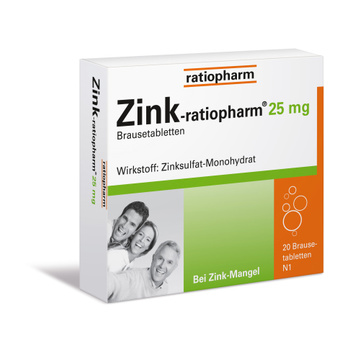 ZINK RATIOPHARM 25 mg Brausetabletten