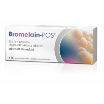 BROMELAIN POS magensaftresistente Tabletten