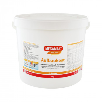 MEGAMAX Aufbaukost Erdbeere Pulver