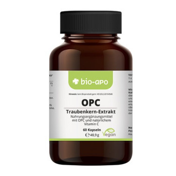 BIO-APO OPC Traubenkern Extrakt Kapseln hochdosiert, vegan, frei von Zusatzstoffen